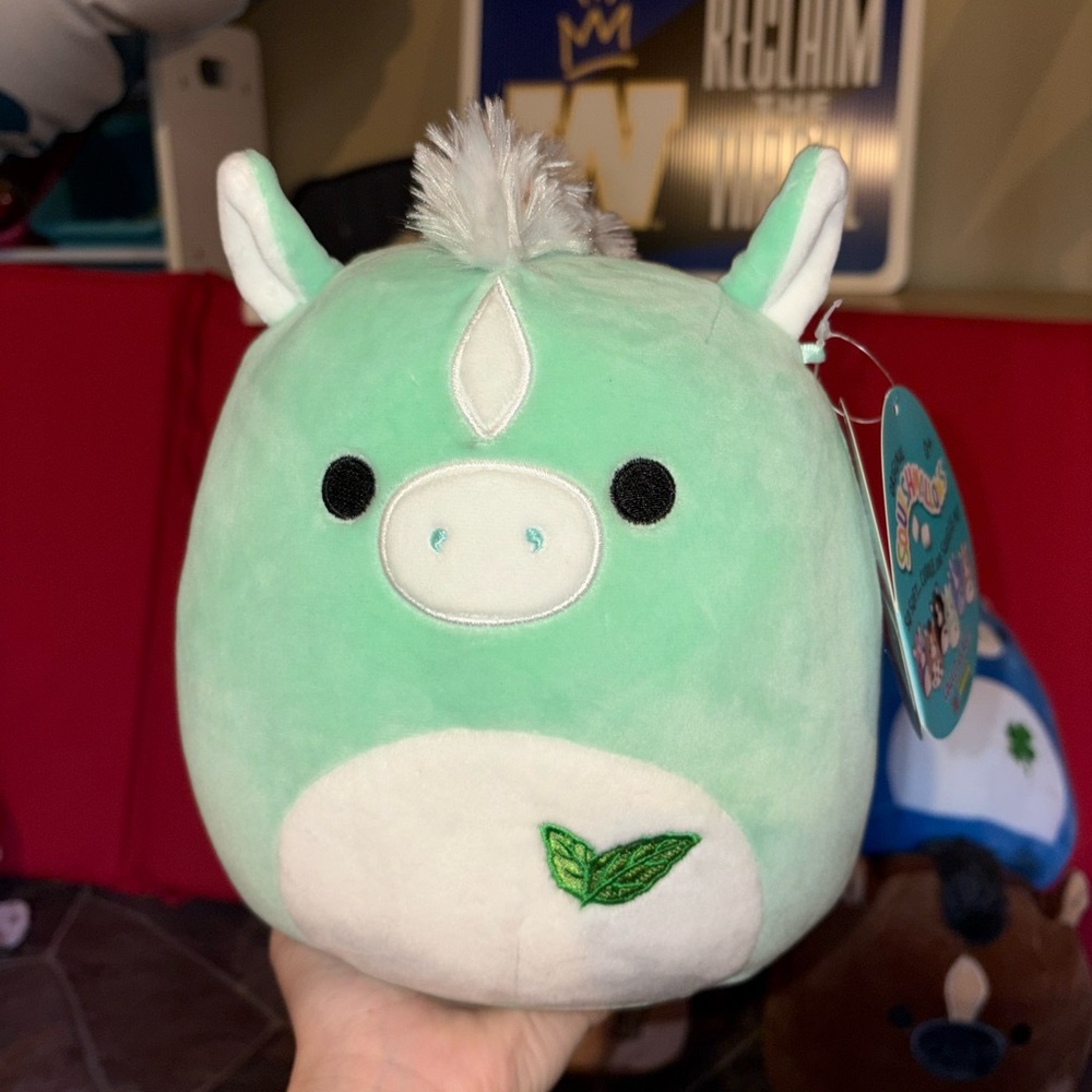 8” mint the derby horse squishmallow